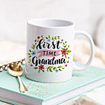 First Time Grandma Printed Mug