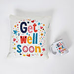 Get Well Soon Cushion N Mug Combo