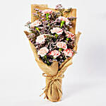 Lovely Pink Carnations Bouquet