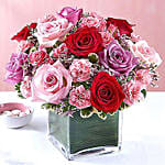 Lovely Roses In A Vase