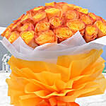 Majestic 50 Orange Roses