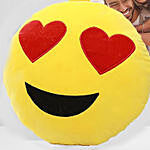 Personalised In Love Emoji Cushion