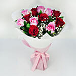 Pink And Red Roses Grand Bouquet