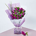 Purple Tulips Beauty Bouquet