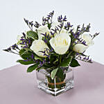 White Roses In A Vase