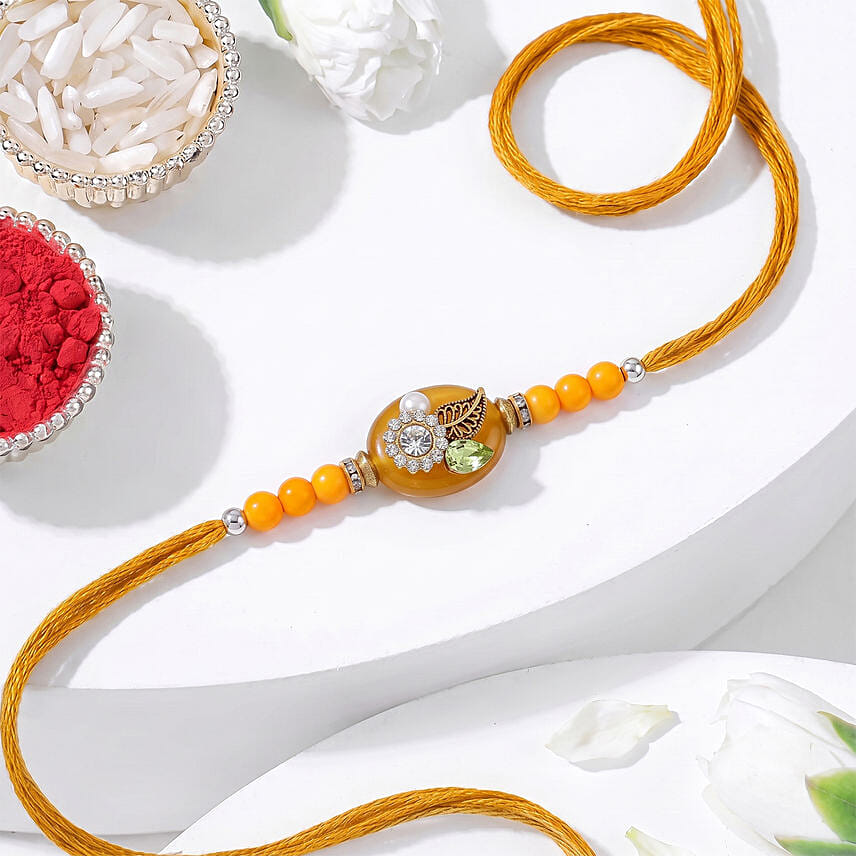 Elegant Kundan Rakhi