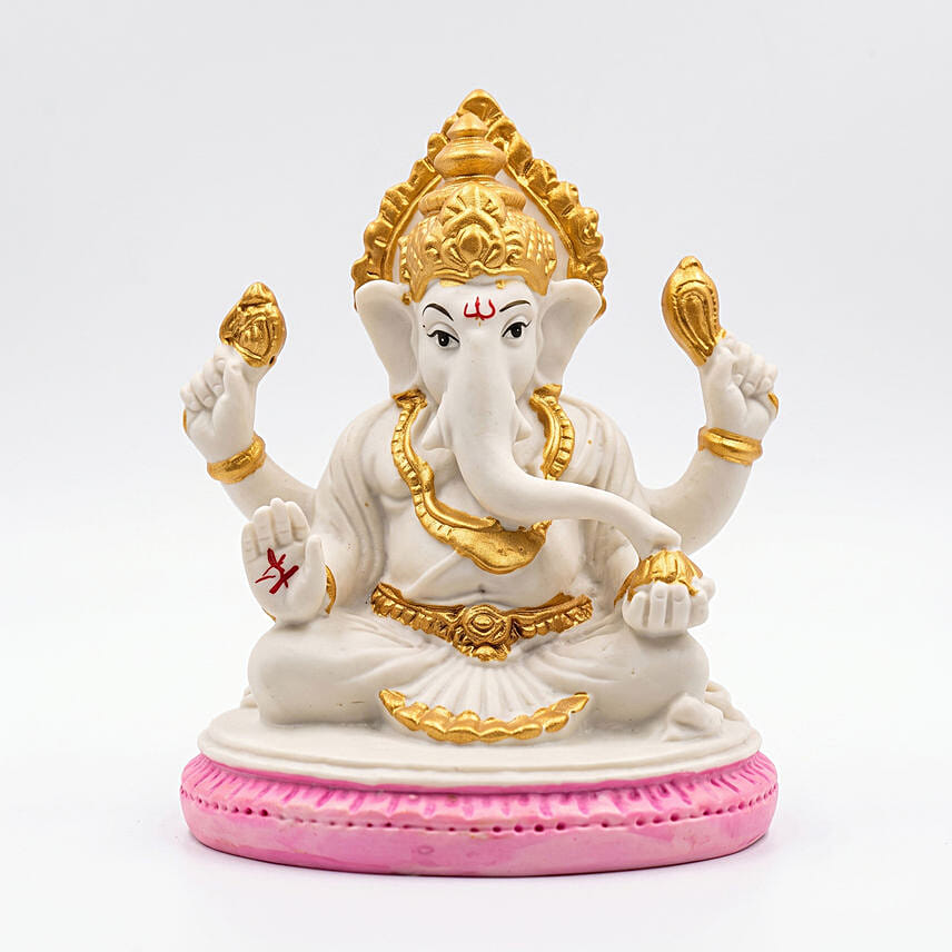Ganesha Idol, Rakhi and Eggless Chocolate Fudge Cake