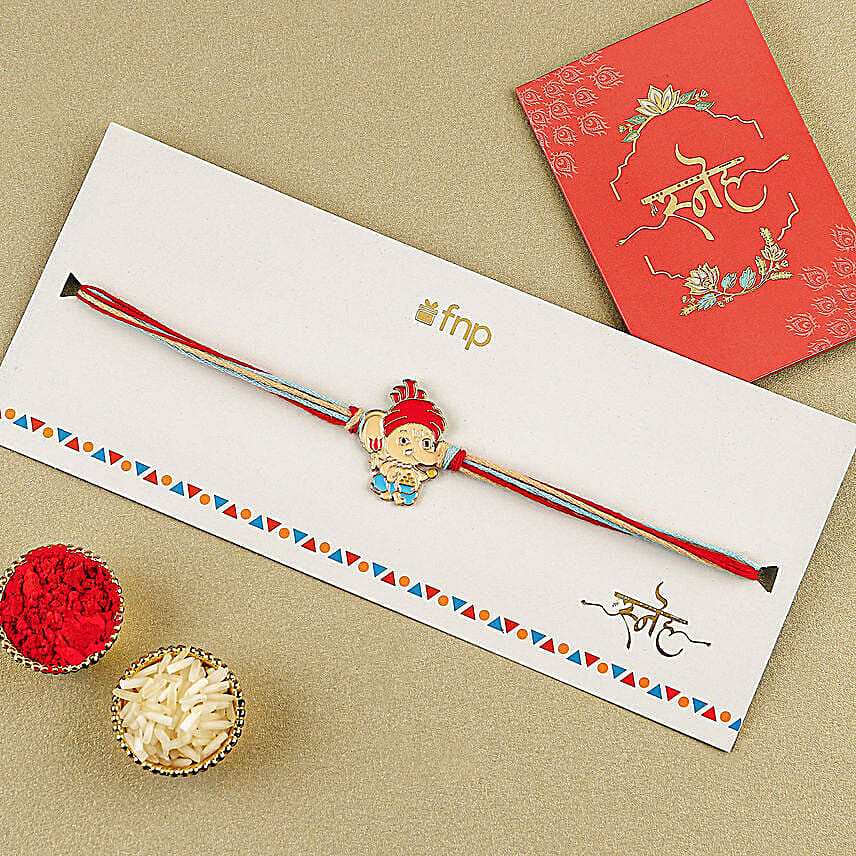 Raksha Bandhan Cupcakes with Ganesh Rakhi and Idol