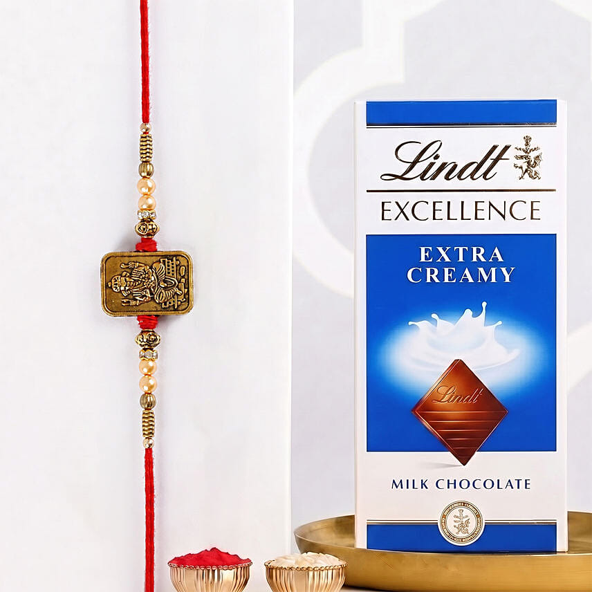 Sneh Devotional Ganesha Rakhi with Chocolate