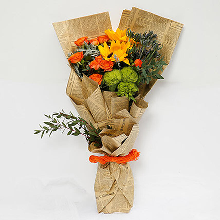 Bright Mixed Flower Bouquet