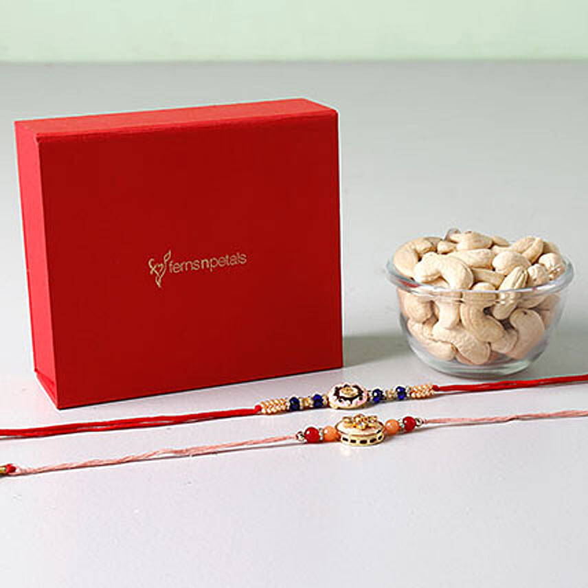 Cashews With Set of 2 Rakhis