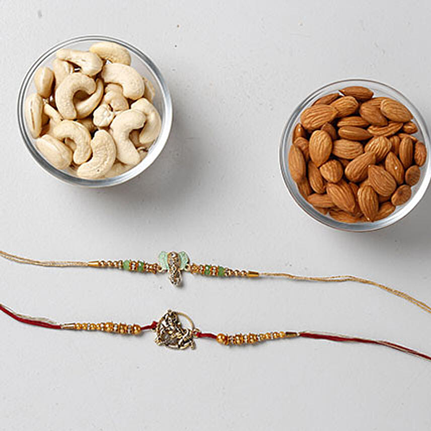 Crunchy Dry Fruits And Rakhi Combo