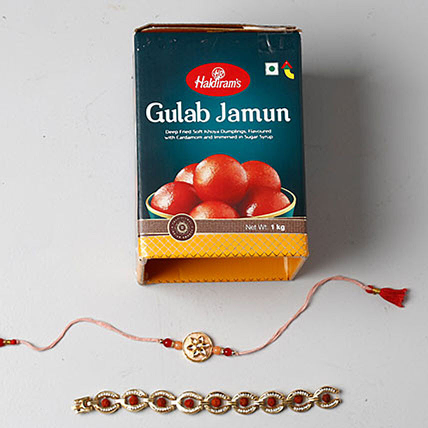Gulab Jamun And Rakhi Set of Two