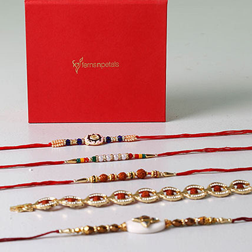 Set of 5 Ravishing Rakhis