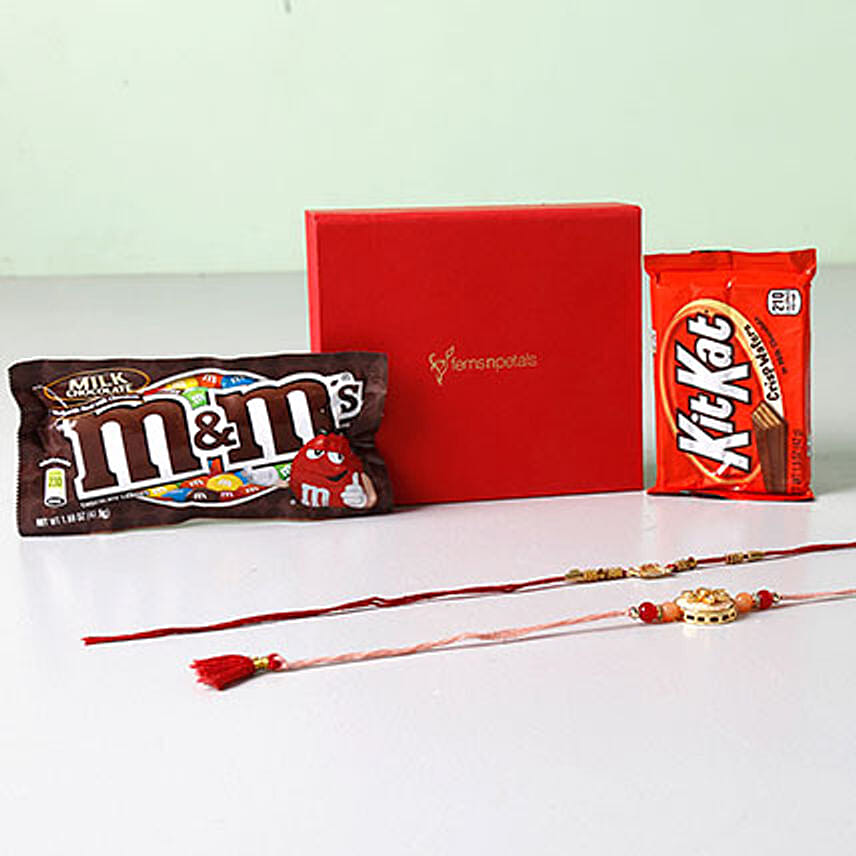 Traditional Rakhis And Chocolates Combo