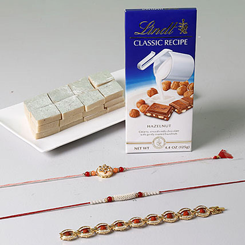 Unique Rakhi Celebration With Sweets And Lindt