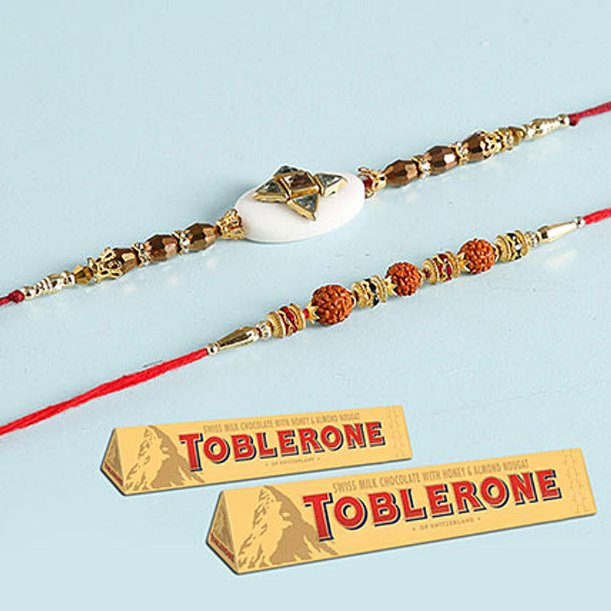 Toblerone And Designer Rakhi Special Combo