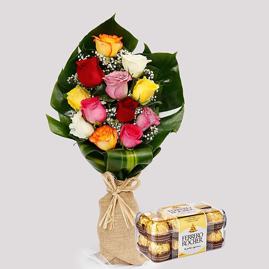 Flamboyant Roses and Ferrero Rocher Box