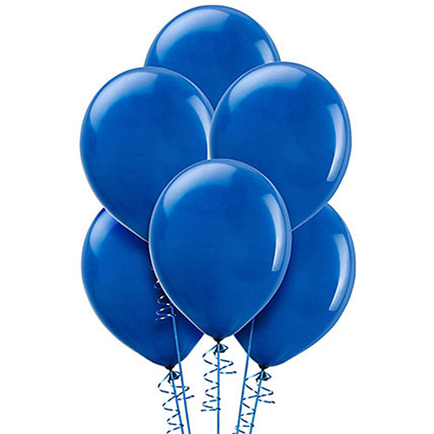Blue Helium Balloons