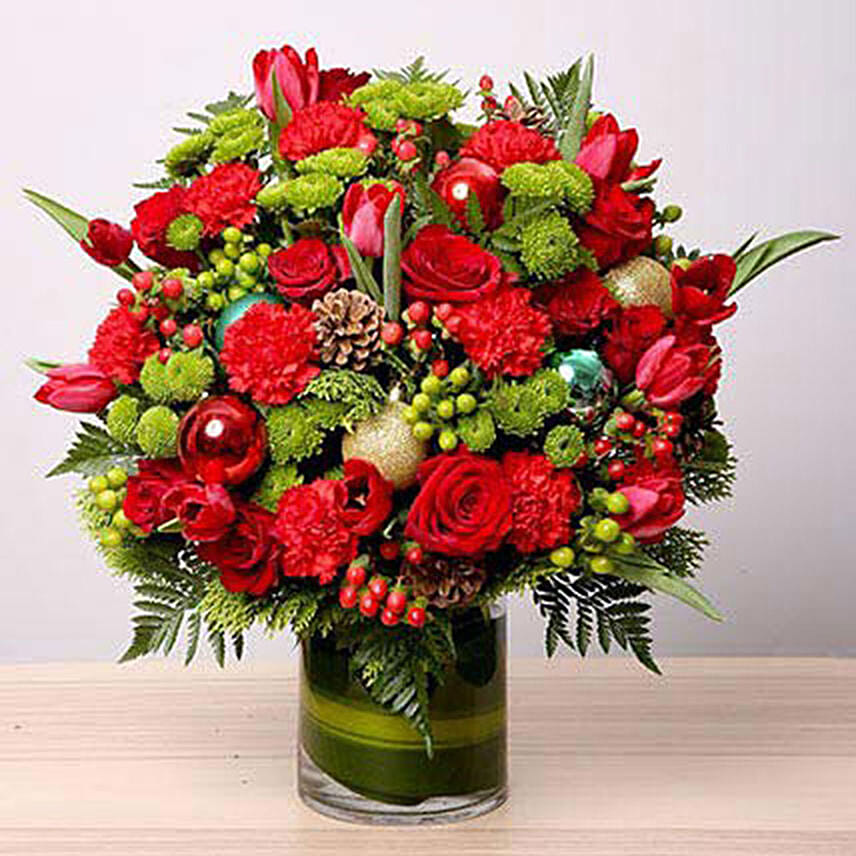 Exotic Flower Vase Arrangement