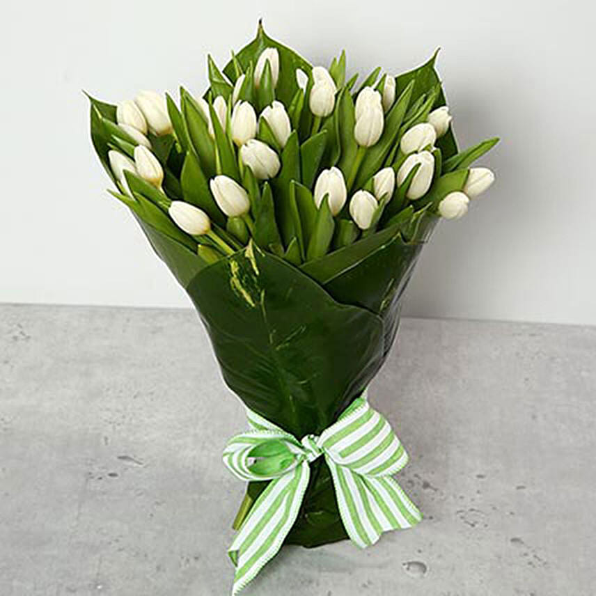 White Tulips Bouquet