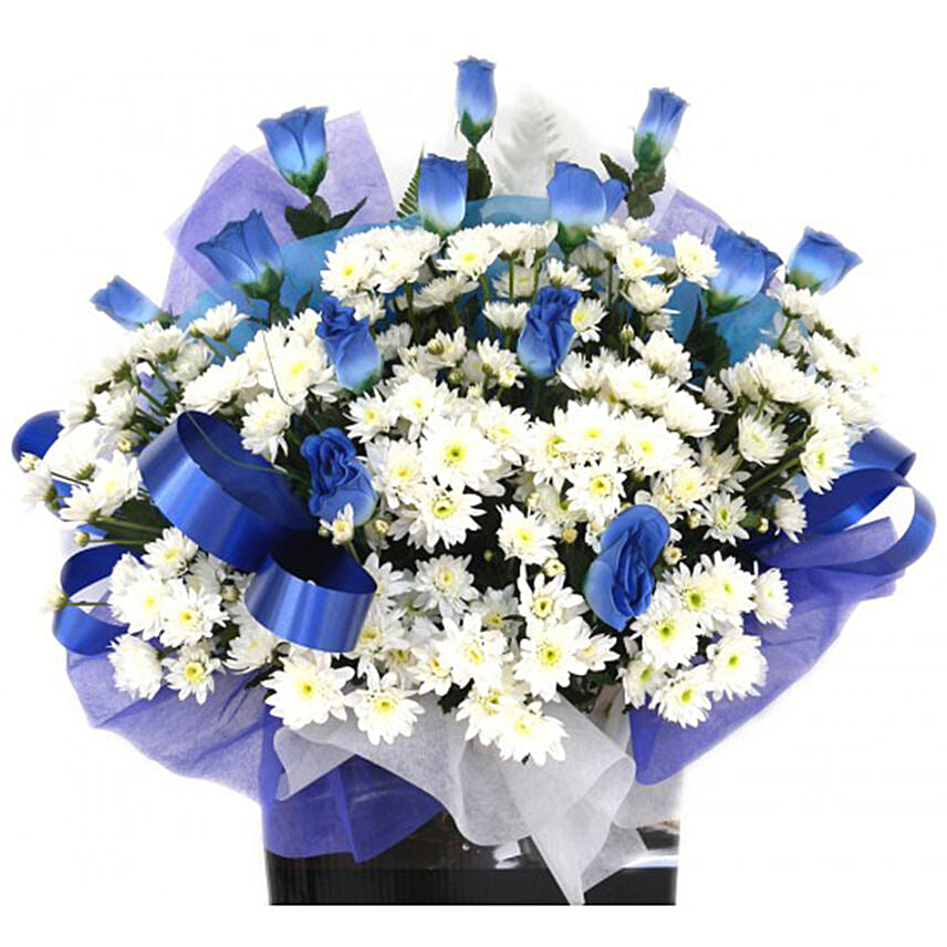 Fnp Blue Roses Beautiful Blue Roses Delivery in Singapore - FNP SG