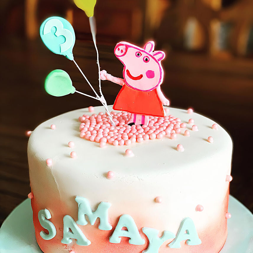 George Peppa Pig Red Velvet Cake 6 inches
