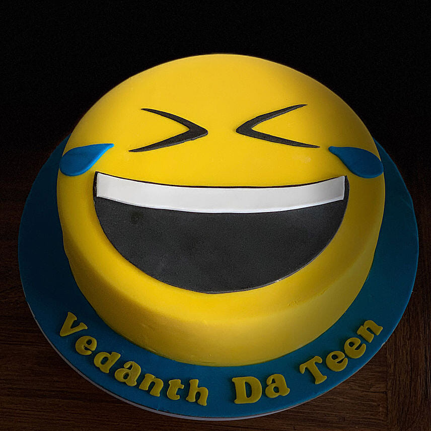 Laughing Emoji Coffee Cake 6 inches