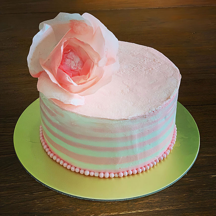 Pretty Pink Vanilla Cake 6 inches