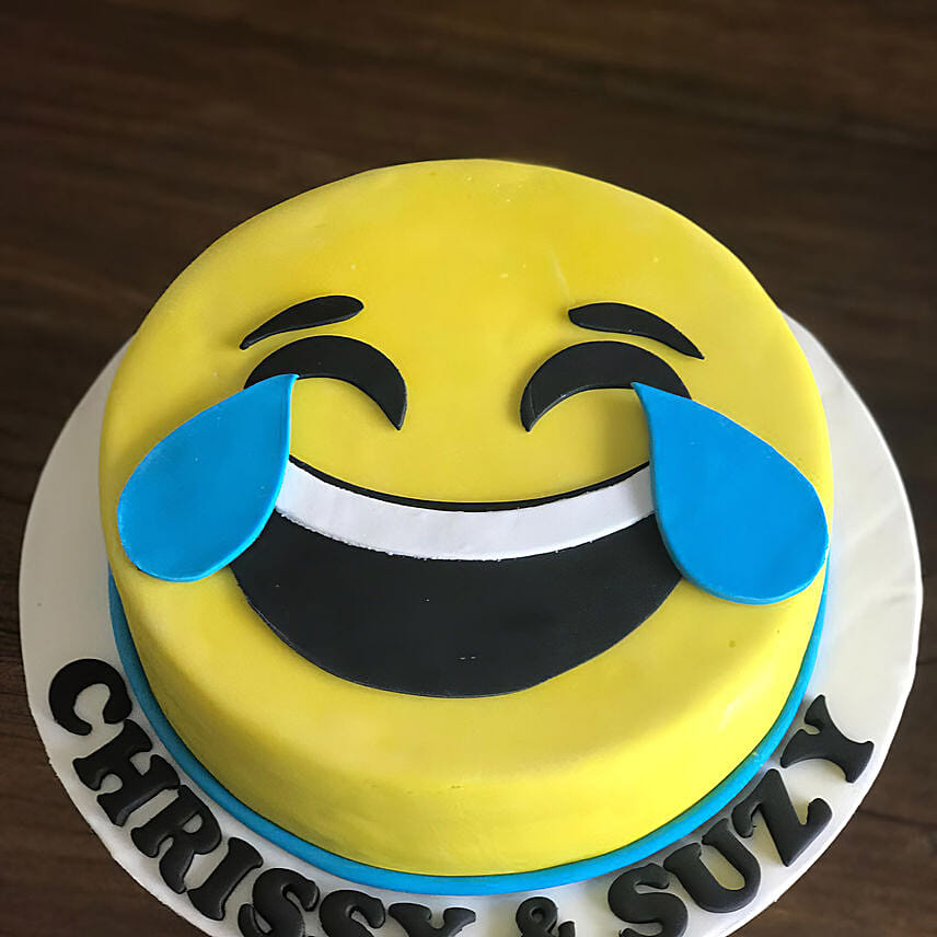 Tears Of Joy Emoji Chocolate Cake 6 inches