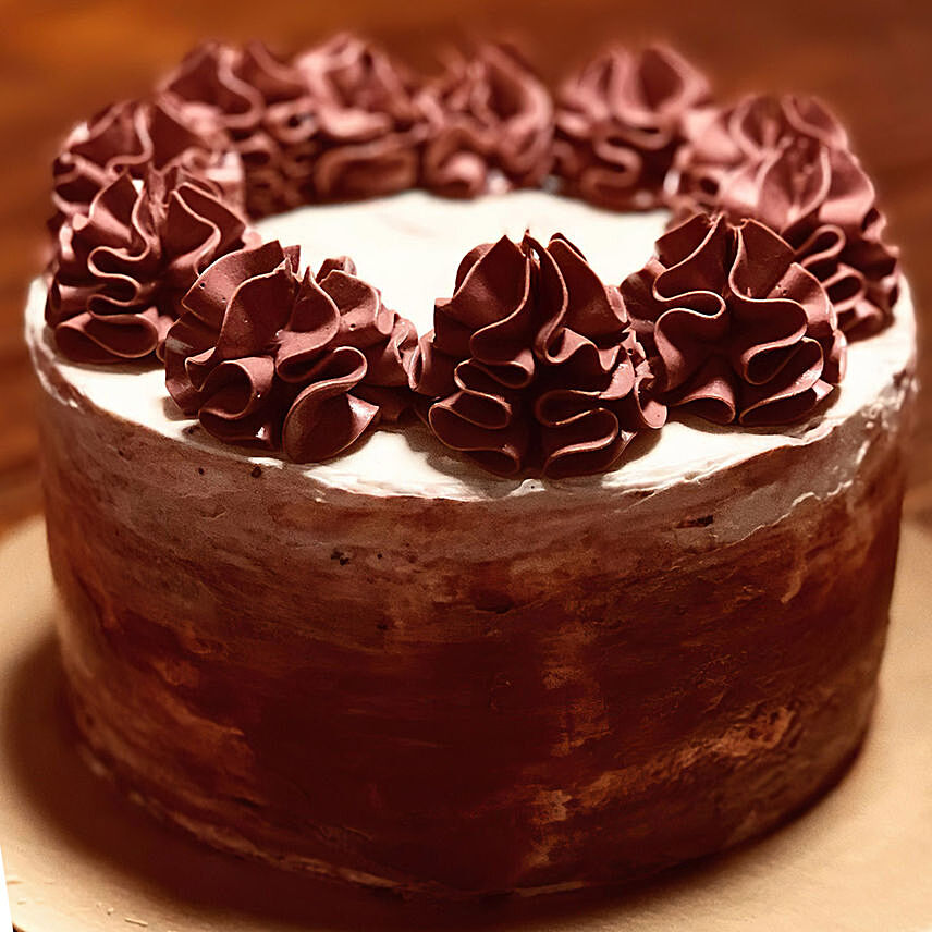Delicious Swirl Chocolate Cake 6 inches Eggless