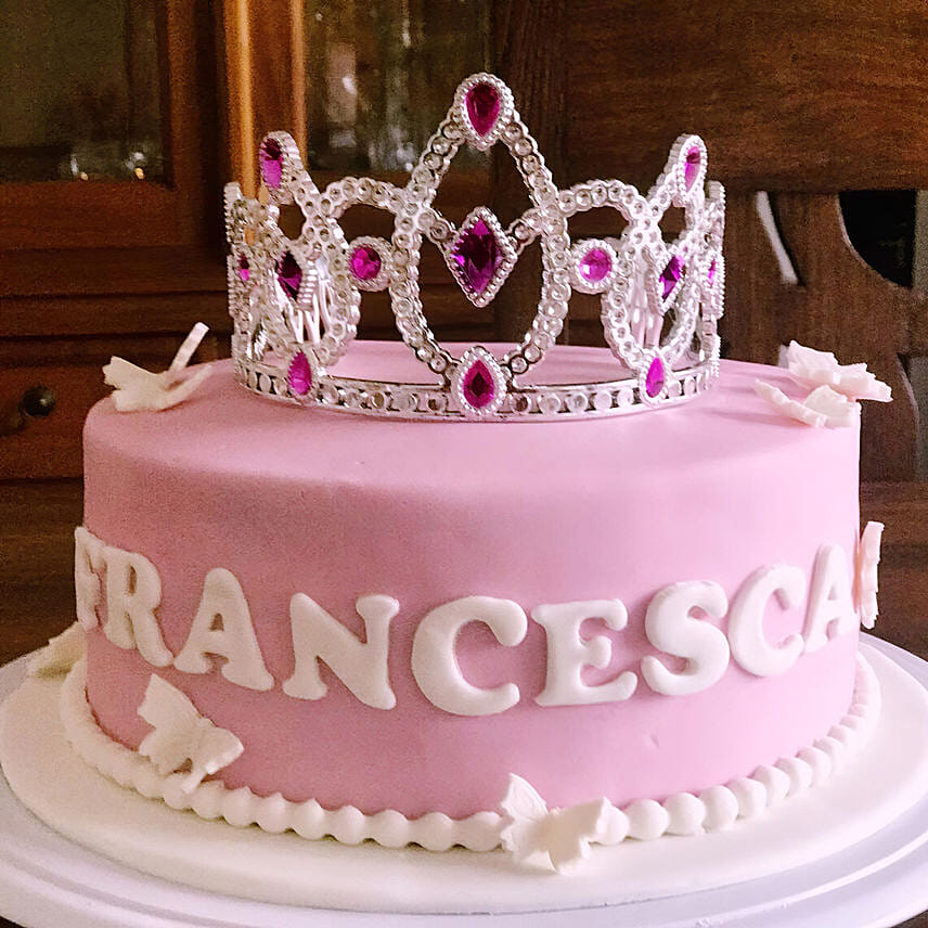 Princesss Tiara Chocolate Cake 6 inches Eggless