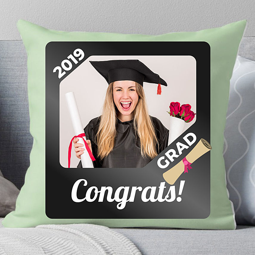 Congrats Grad Personalised Cushion