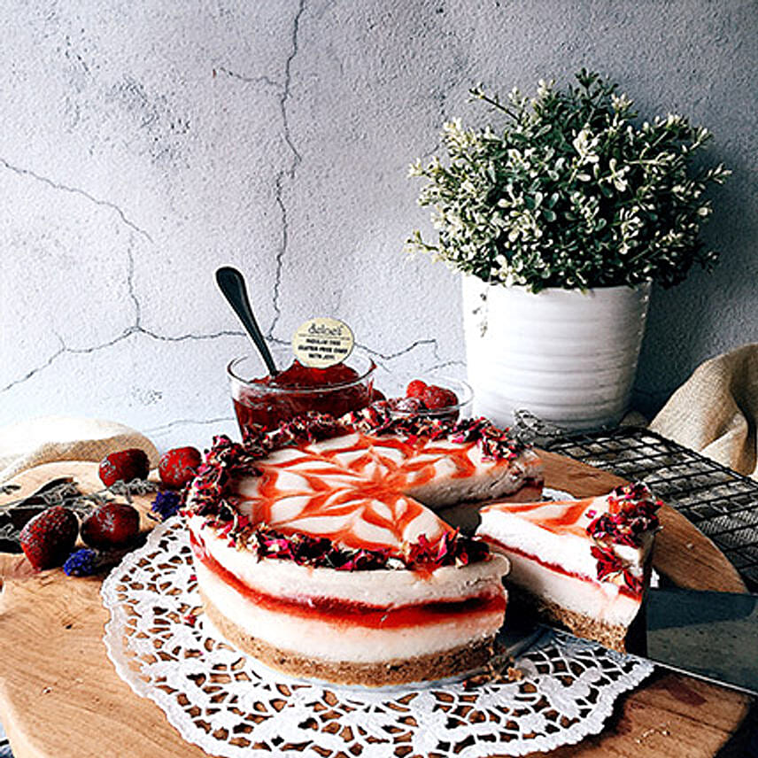 6in Round Strawberry Cheesecake