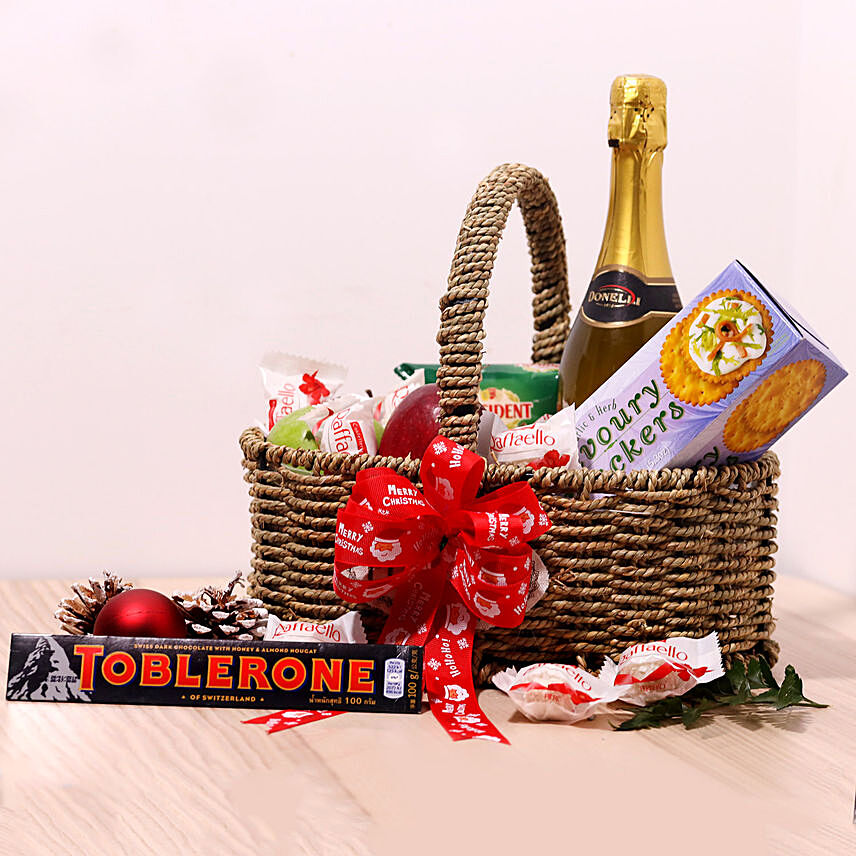 Chocolates And Juice Gift Basket