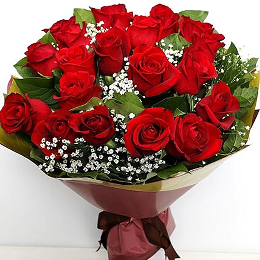 Elegant Bunch Of 20 Roses