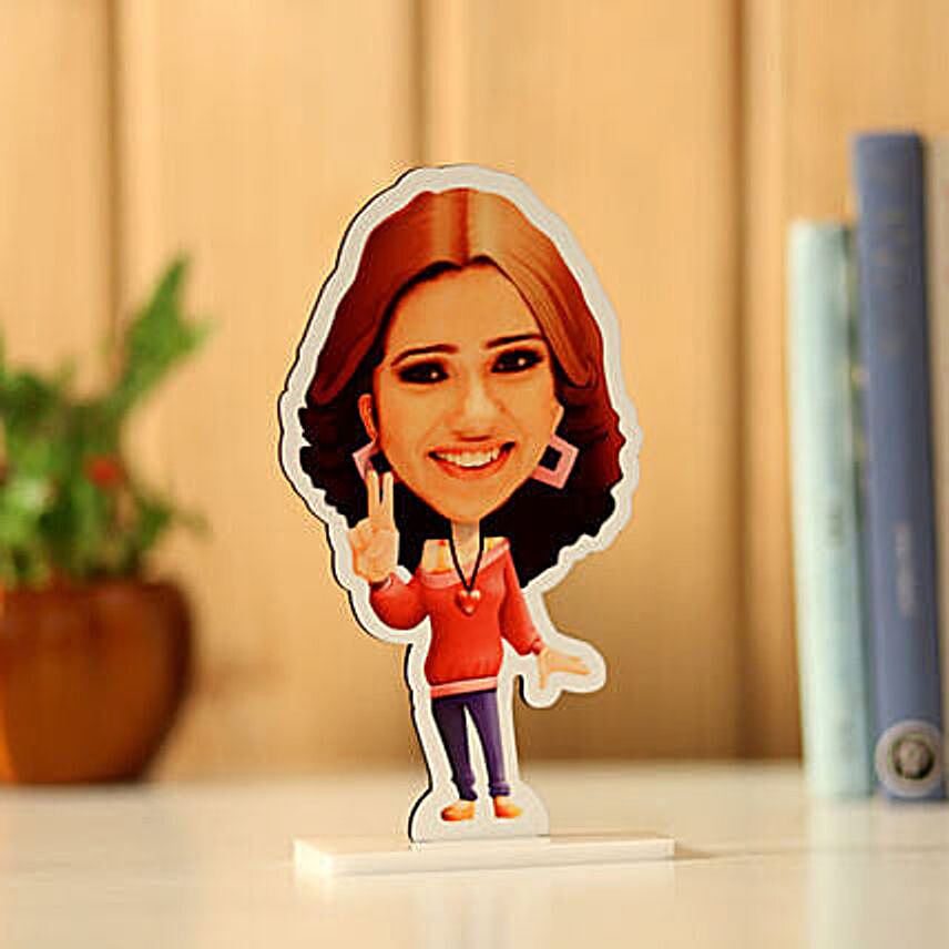 Pretty Girl Personalised Caricature