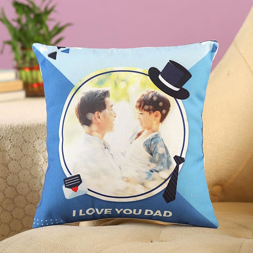 Love You Dad Personalised Cushion