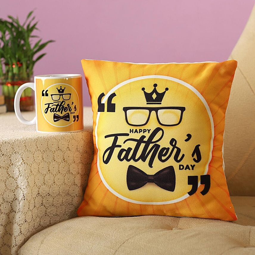 Printed Mug & Cushion For Father's Day