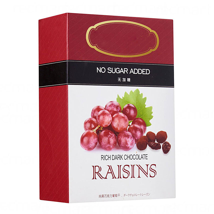 No Sugar Dark Raisins Fruit Chocolate Bar
