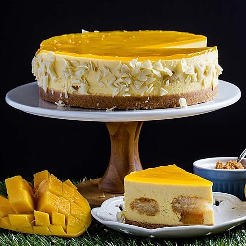 Majestic Mango Cheesecake