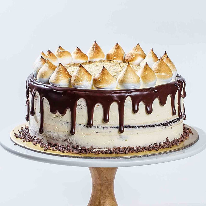 Belgium Chocolate S mores Cake 5 inches