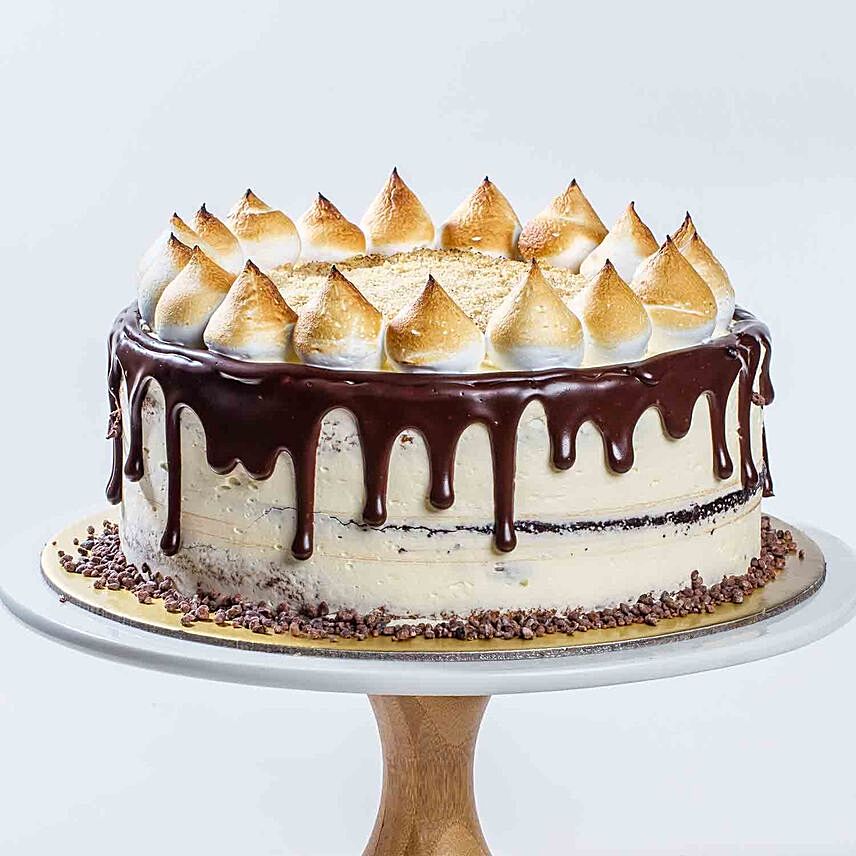 Belgium Chocolate S mores Cake 8 inches
