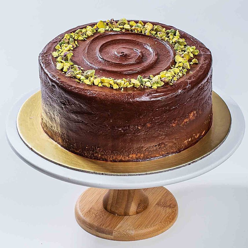 Dark Chocolate Pistachio Cake 5 inches