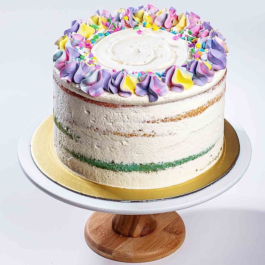 Rainbow Vanilla Bean Cake 5 inches