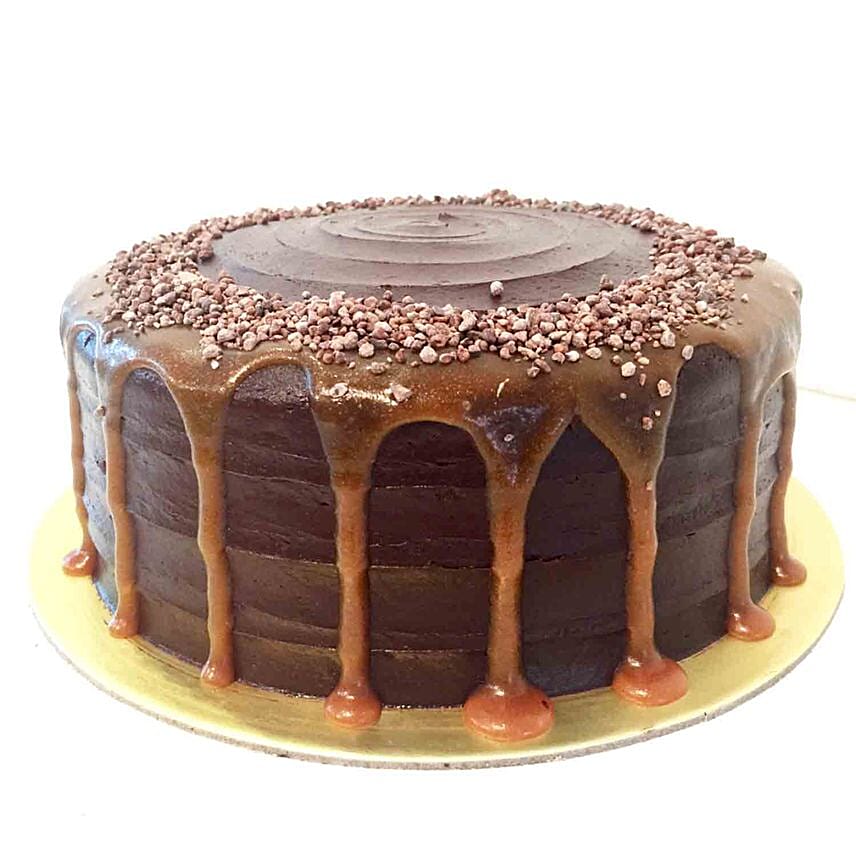 Valrhona Chocolate Salted Caramel Cake 5 inches