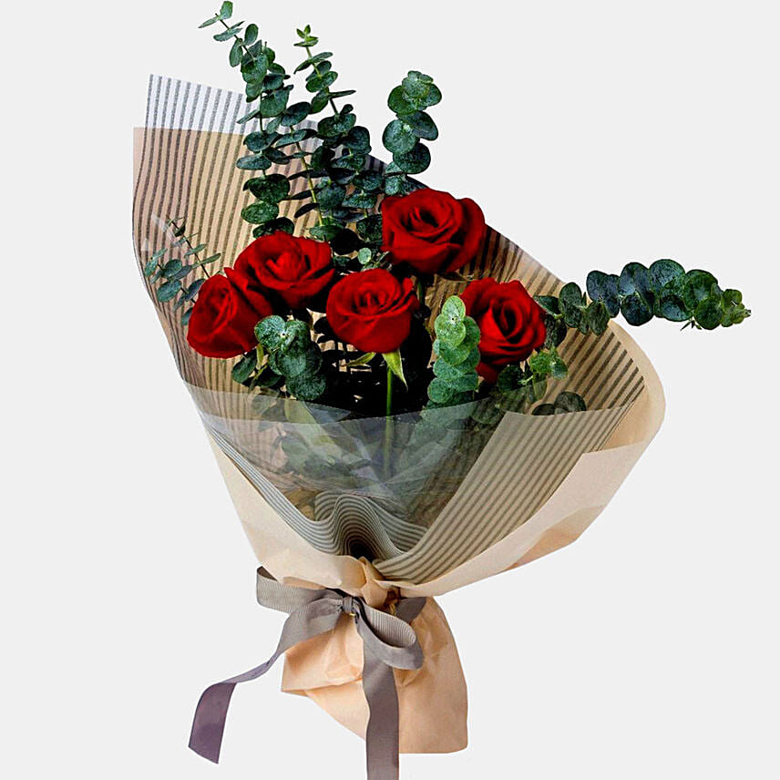 Beautiful 10 Red Roses Bouquet