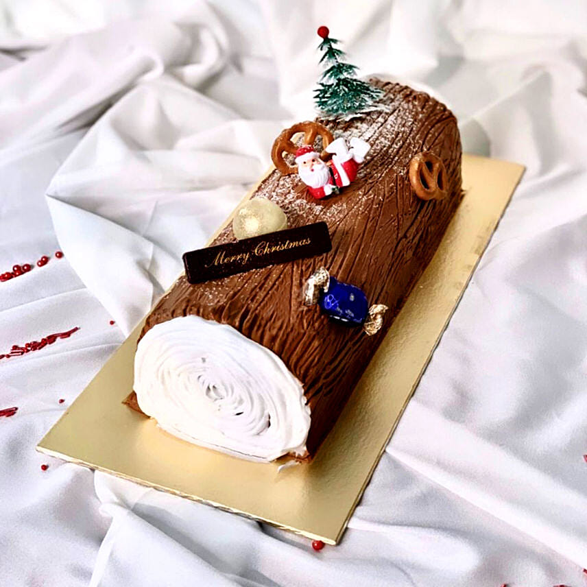 Traditional Chocolate Log Cake- 1 Kg