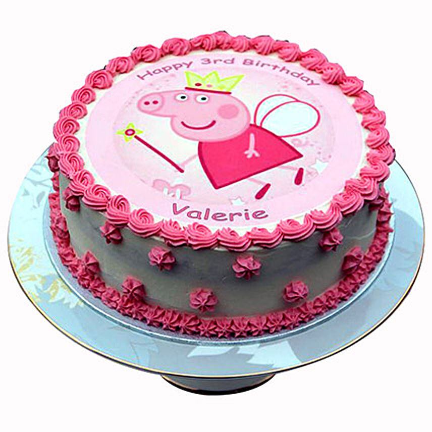 Peppa Pig Designer Pink Cake Black Forest