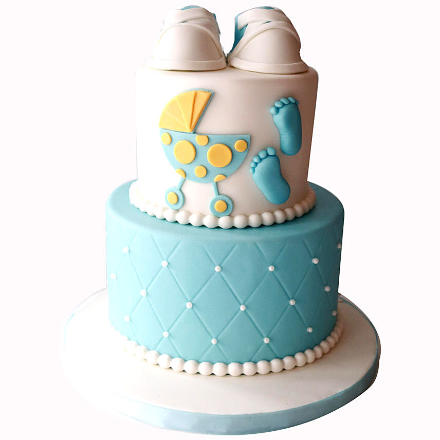 Adorable Baby Shower Truffle Cake